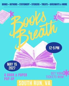 Books Breath: South Run, VA - May 15, 2027 - Vendor App