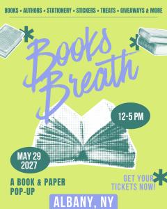 Books Breath: Albany, NY - May 29, 2027 - Vendor App