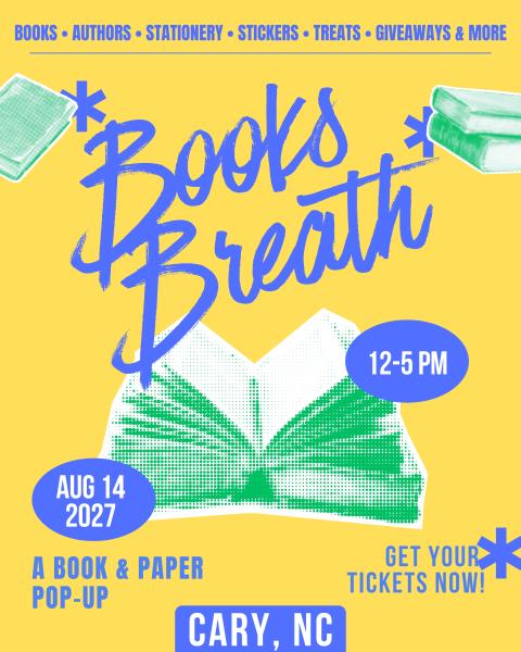 Books Breath: Cary, NC - Aug 14, 2027 - Vendor App