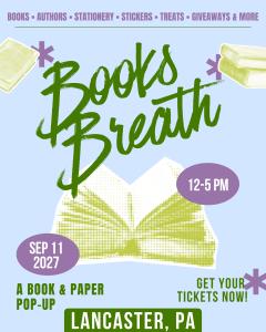 Books Breath: Lancaster, PA - Sep 11, 2027 - Vendor App