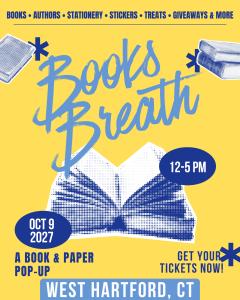 Books Breath: West Hartford, CT - Oct 9, 2027 - Vendor App