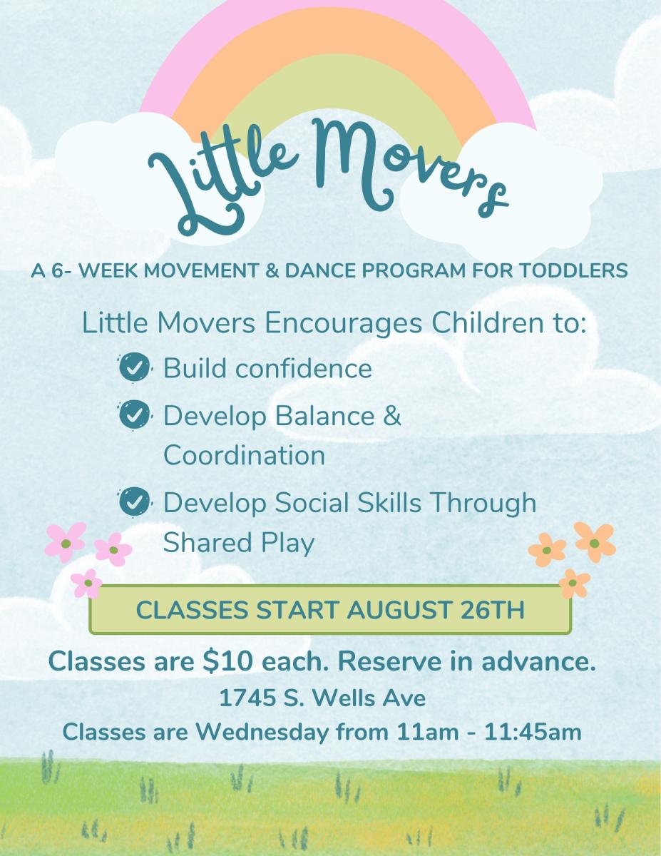 Little Movers Admission for September 9th cover picture