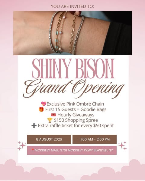 Shiny Bison Grand Opening Celebration