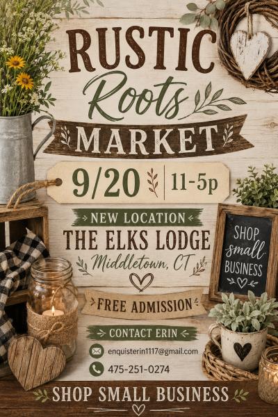 Rustic Roots Market- Indoor Vendor Event