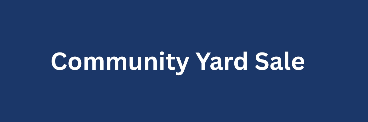 Fall Community Yard Sale