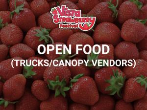 OPEN FOOD - Trucks/Canopy Vendors