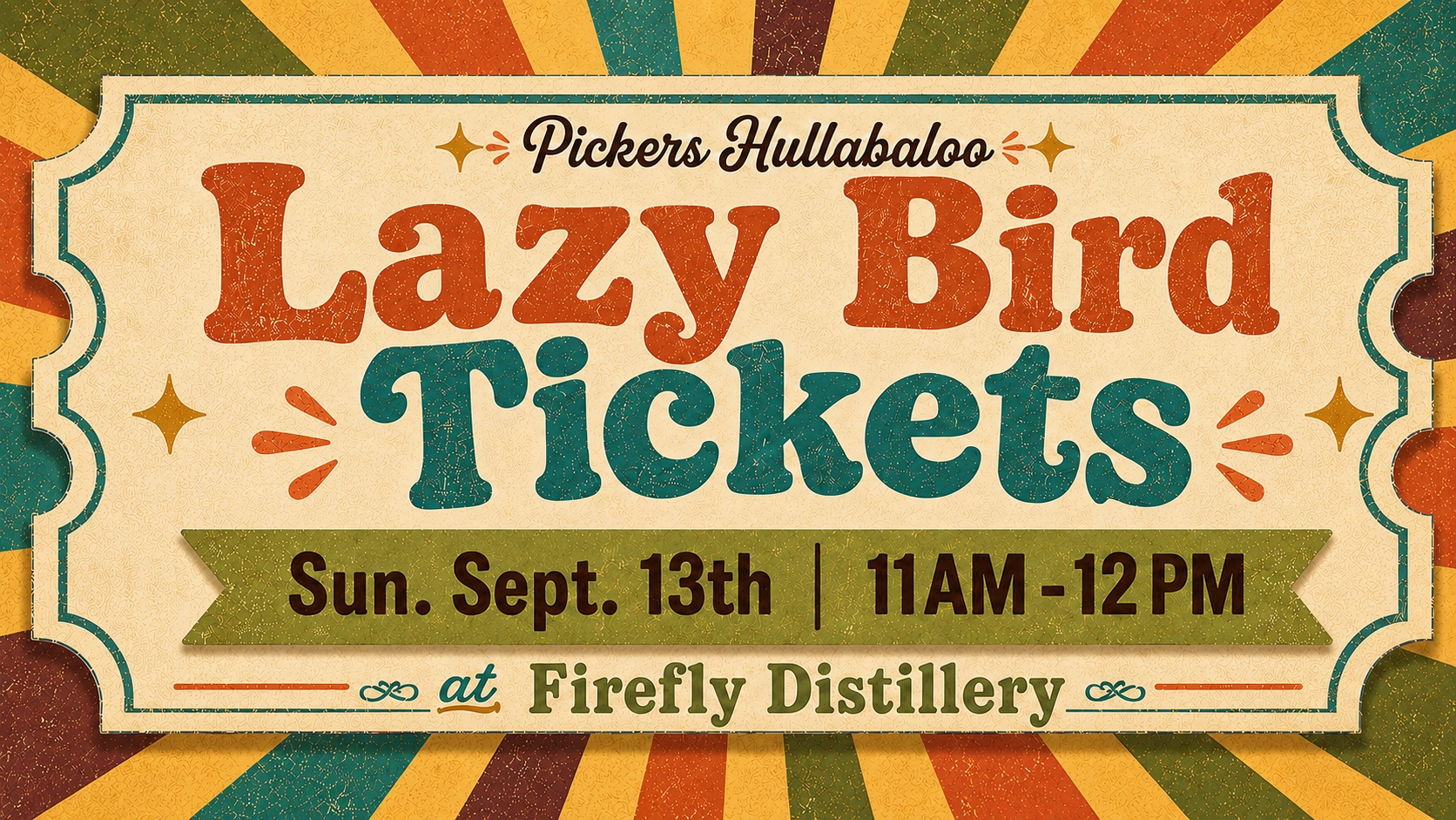 Lazy Bird Ticket: 11AM - 12PM Entry cover picture