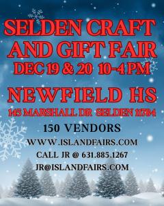 Selden Craft and Gift Fair Dec 19 & 20 Newfield HS