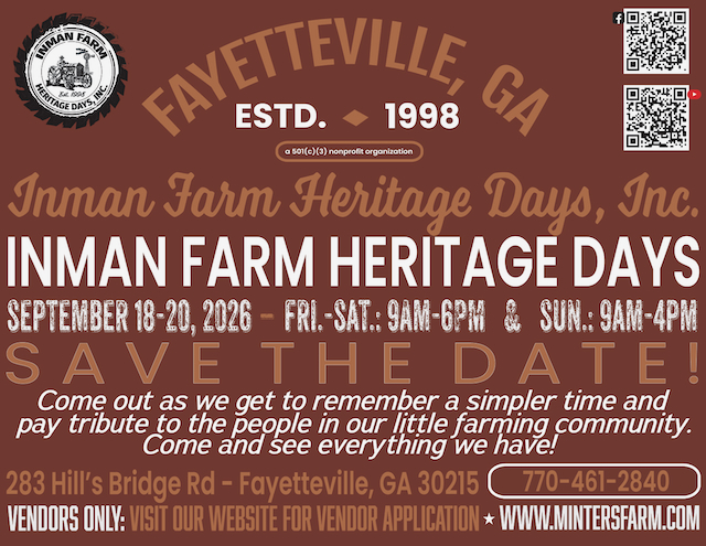 29th Annual Inman Farm Heritage Days