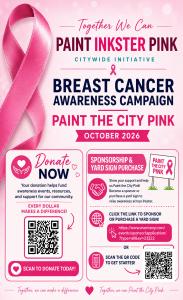 PAINT THE CITY PINK SPONSORSHIP/YARD SIGNS