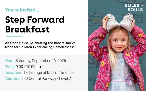 Step Forward Breakfast  An Open House  Celebrating the Impact You've Made for Children Experiencing Homelessness