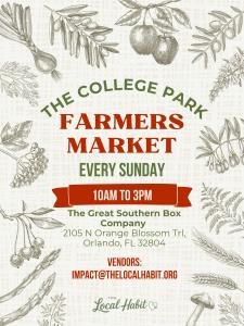 Full Month- The College Park Farmers Market-- September