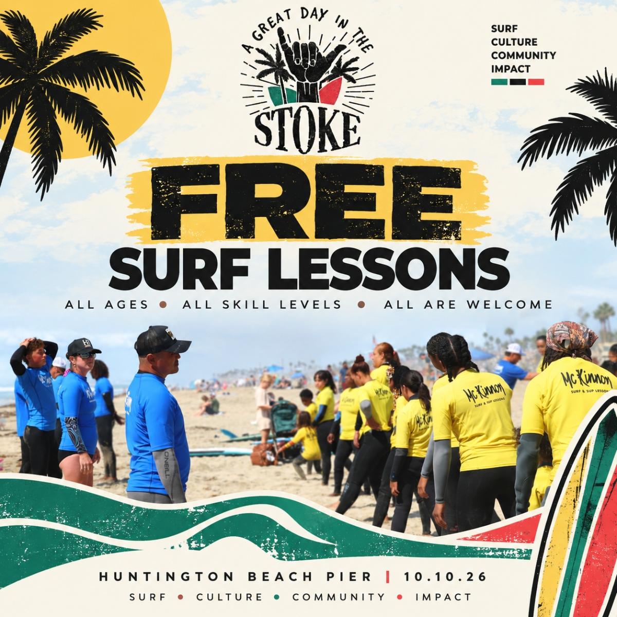 FREE Surf Lessons cover picture