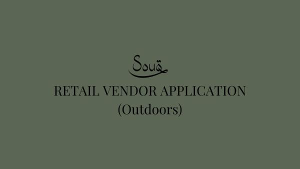 Retail Vendor (Outdoors)