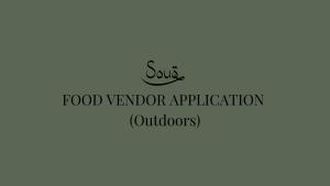 Food Vendor (Outdoors)