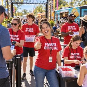 Volunteer with us and become a Foodie Official!