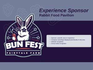 Experience Sponsor - RABBIT FOOD PAVILION - $750