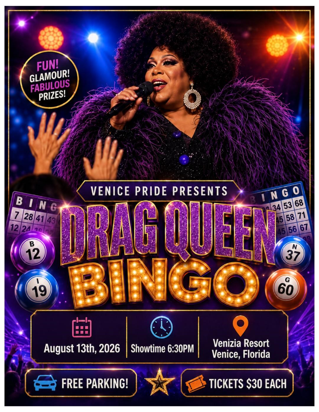 Venice  FL Pride Drag Queen Bingo 09/10/2026 cover image