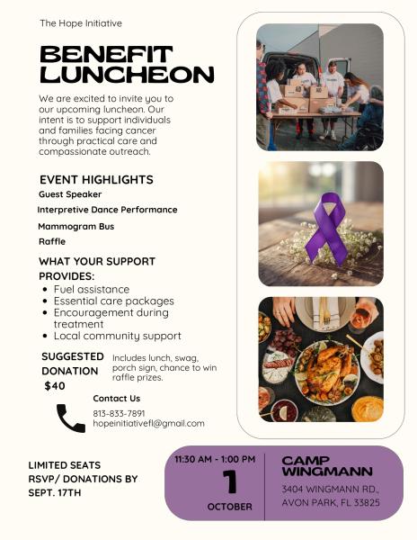 The Hope initiative Benefit Luncheon