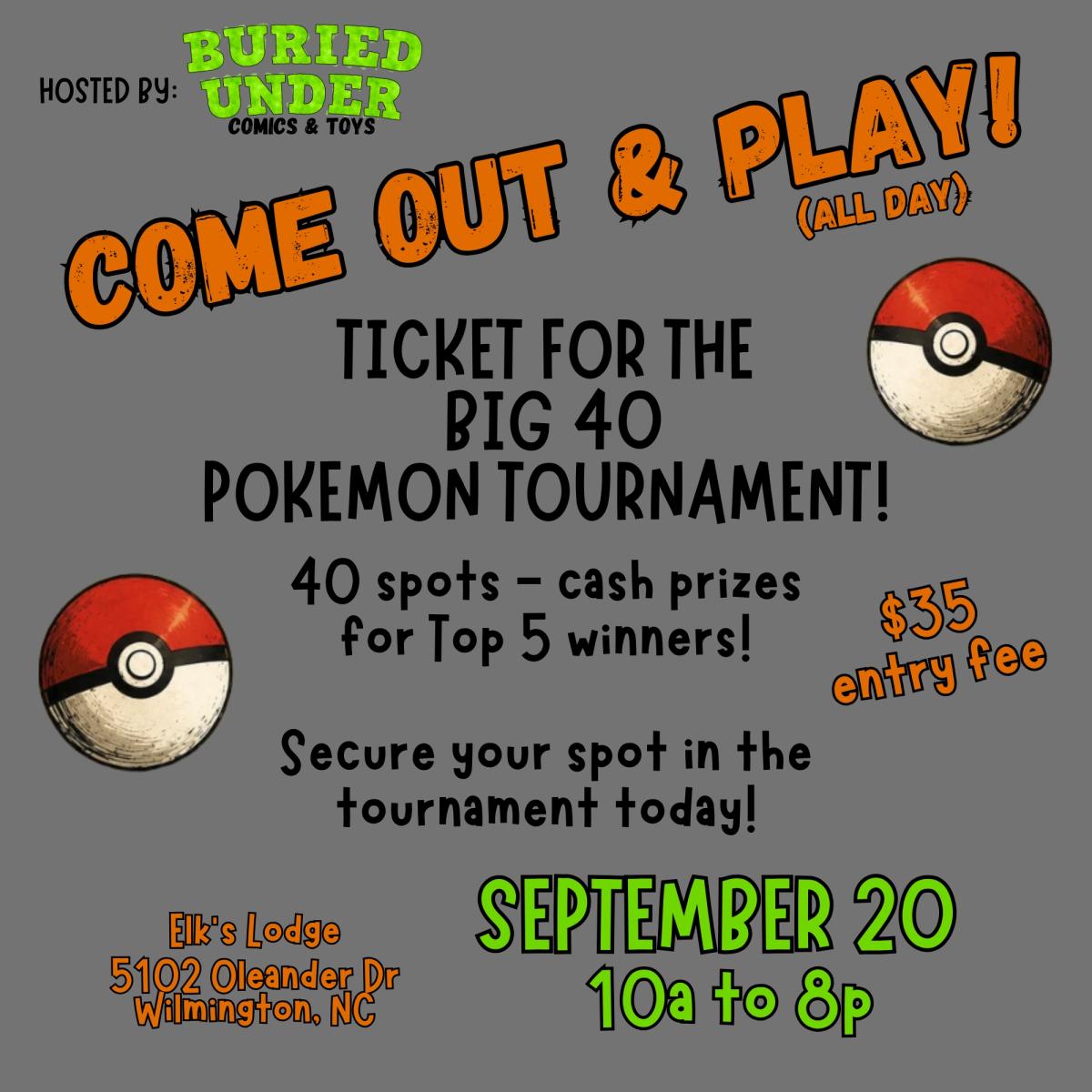 Big 40 Pokemon Tournament cover picture