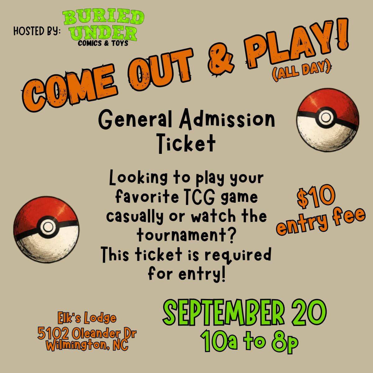 Come Out & Play General Admission cover picture