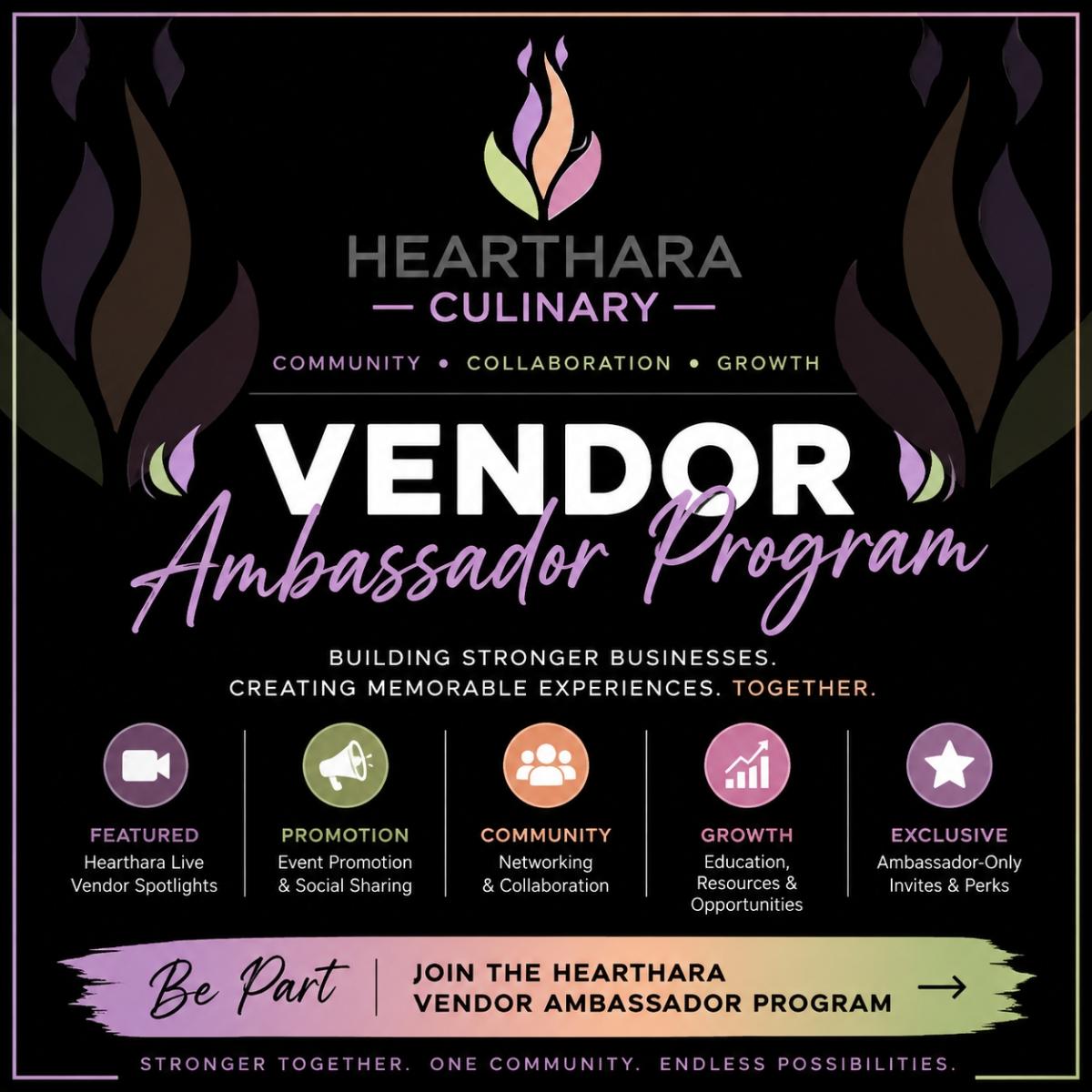 Hearthara Culinary Vendor Ambassador Program &mdash; 2027