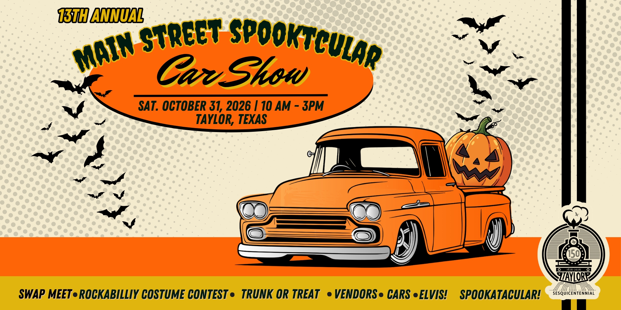 13th Annual - Main Street Car Show: Spooktacular!