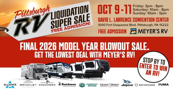 Pittsburgh RV Liquidation Super Sale - Meyer's RV