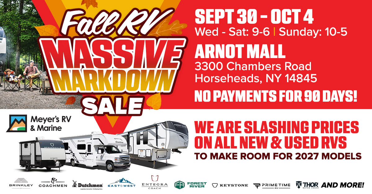 Fall RV Massive Markdown Sale - Meyer's RV & Marine