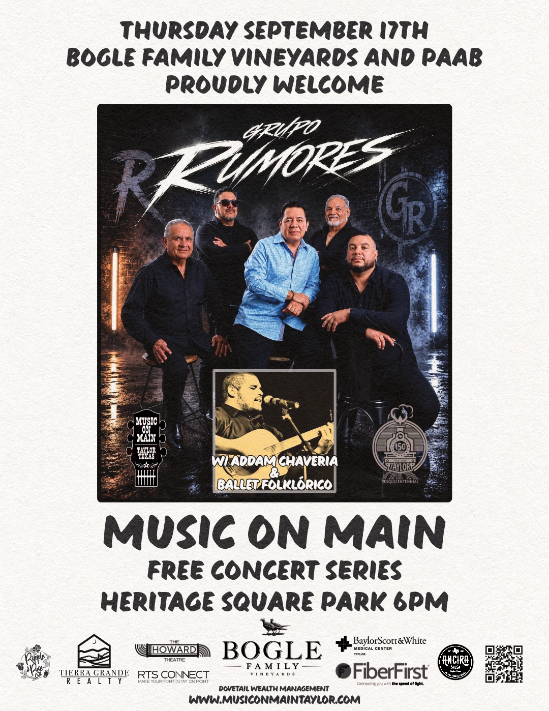 Music on Main - Hispanic Heritage Month Kick Off Night!
