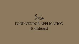 Food Vendor (Outdoors)