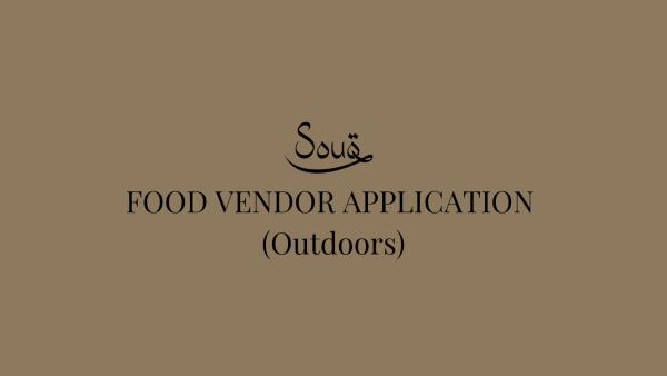 Food Vendor (Outdoors)