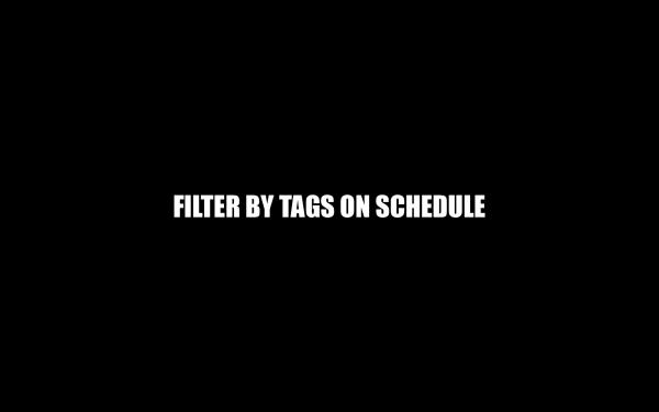 Filter by Tags on Schedule
