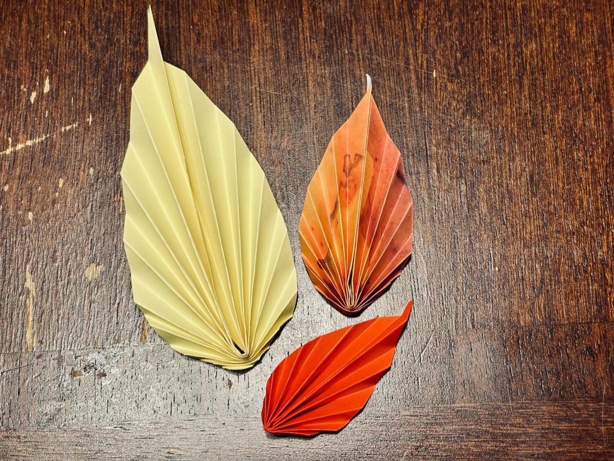 Sound-A-Gami class: Letting go-Leaf edition