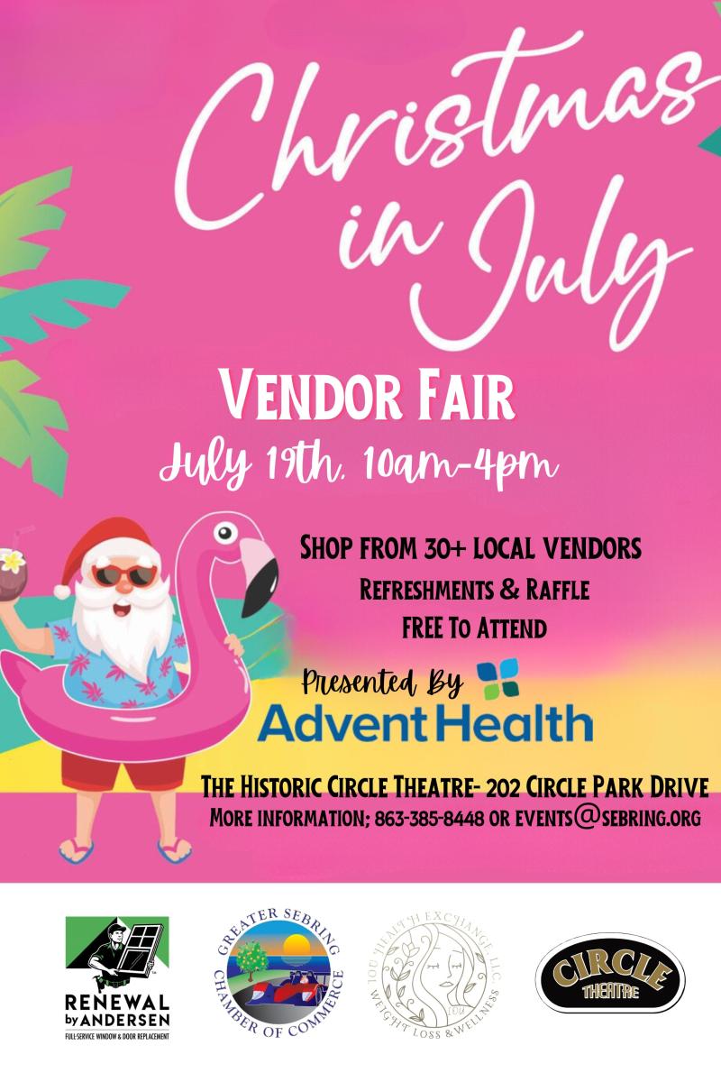 Christmas In July Vendor Fair presented by Advent Health