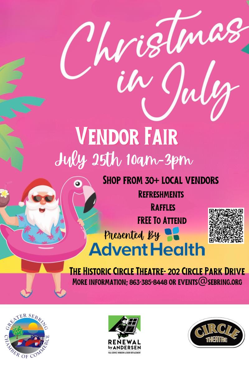 Christmas In July Vendor Fair presented by Advent Health