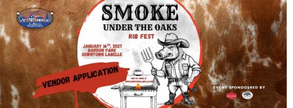 Smoke Under the Oaks Rib Fest VENDOR Application 2027