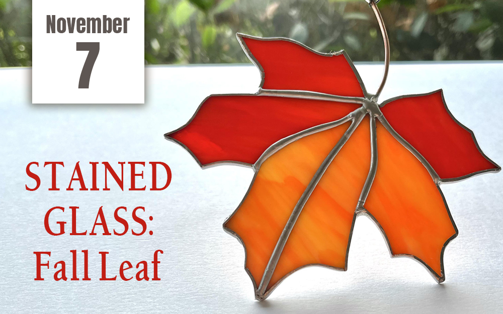 STAINED GLASS: Fall Leaf cover picture
