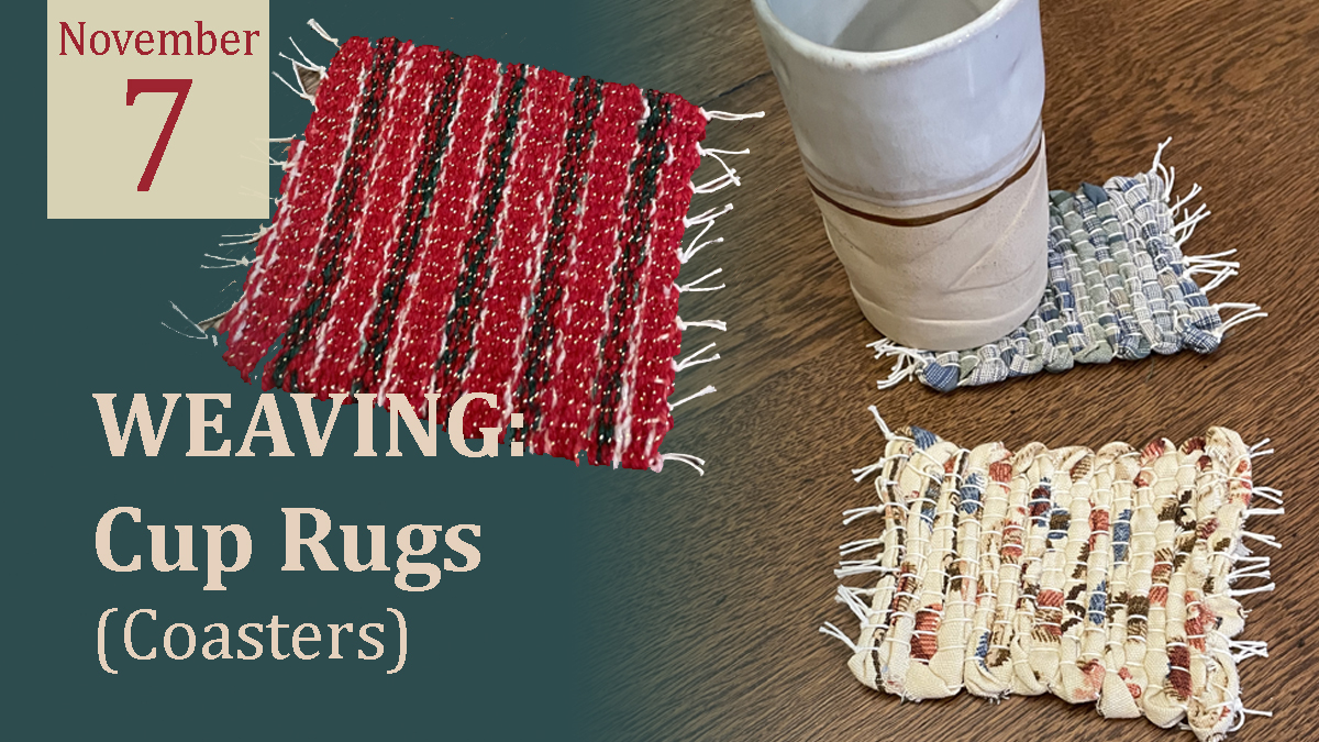 WEAVING: Cup Rugs (Coasters) cover picture