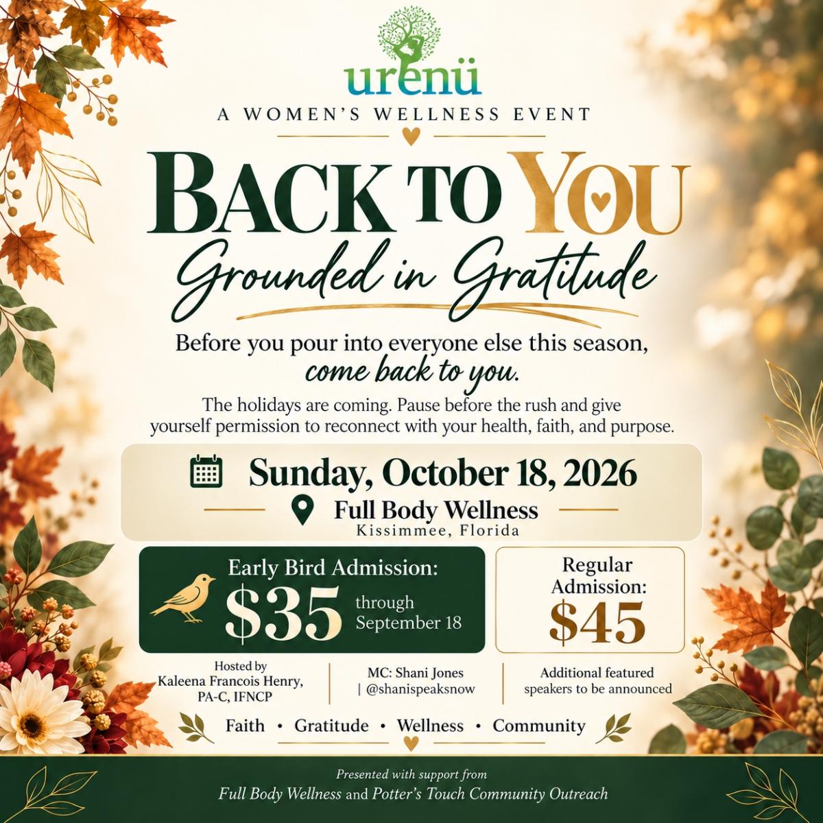 Grounded in Gratitude - A Women's Wellness Experience (Early Bird Pricing limited to the first 25 tickets)) cover picture