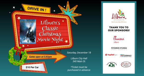 SOLD OUT Lilburn's Classic Christmas Drive-In Movie