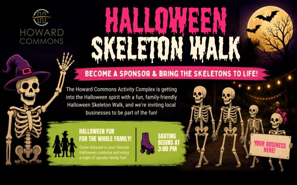 Howard Commons Halloween Skeleton Walk
