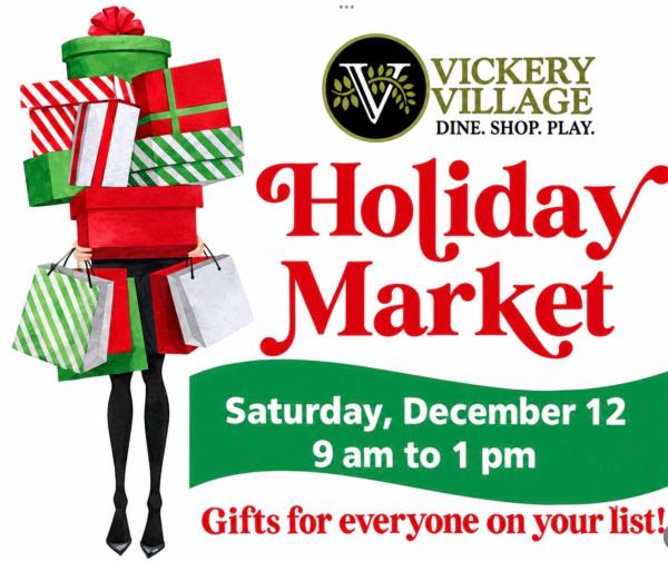 Holiday market at Vickery Village