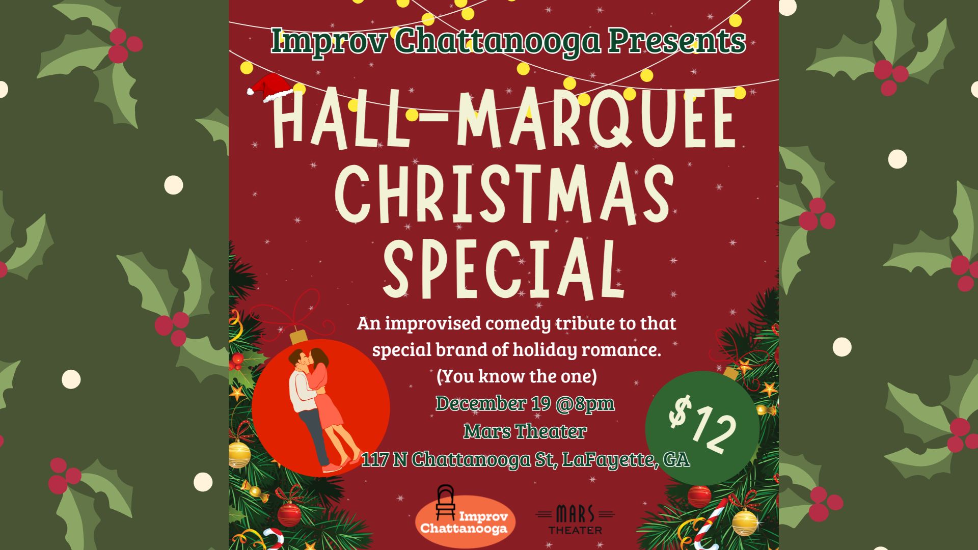 Admission to Hall-Marquee Christmas Special with Improv Chattanooga cover picture