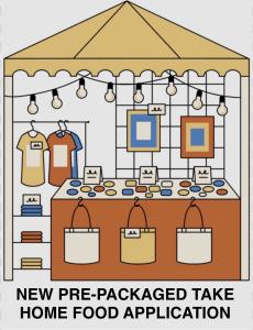 New Pre-Packaged Take Home Food Booth Application