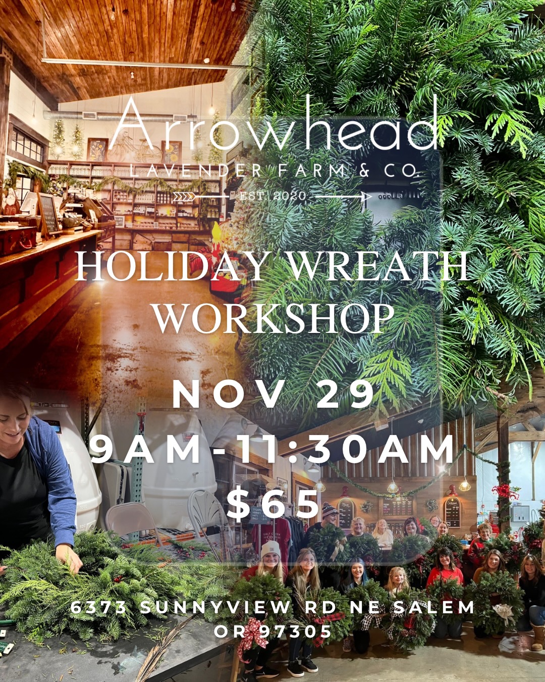 Holiday Wreath Workshop 9am 11/29/26 cover picture