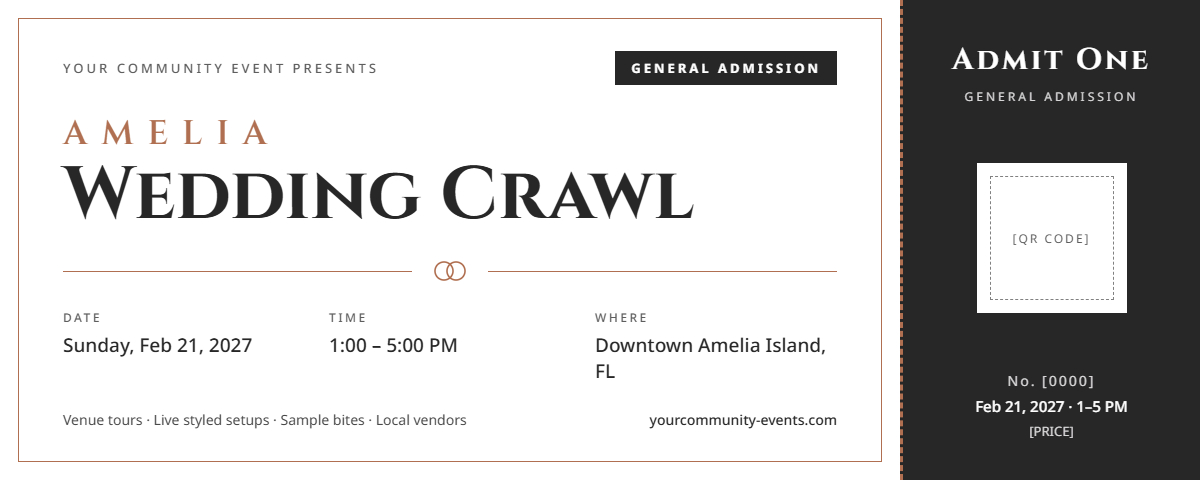 Amelia Vendor Wedding Crawl - General Admission cover picture