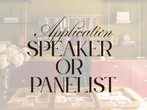 Speaker / Panelist Application