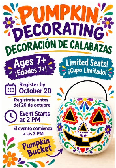 Pumpkin Decorating- Decoracion De Calabaza