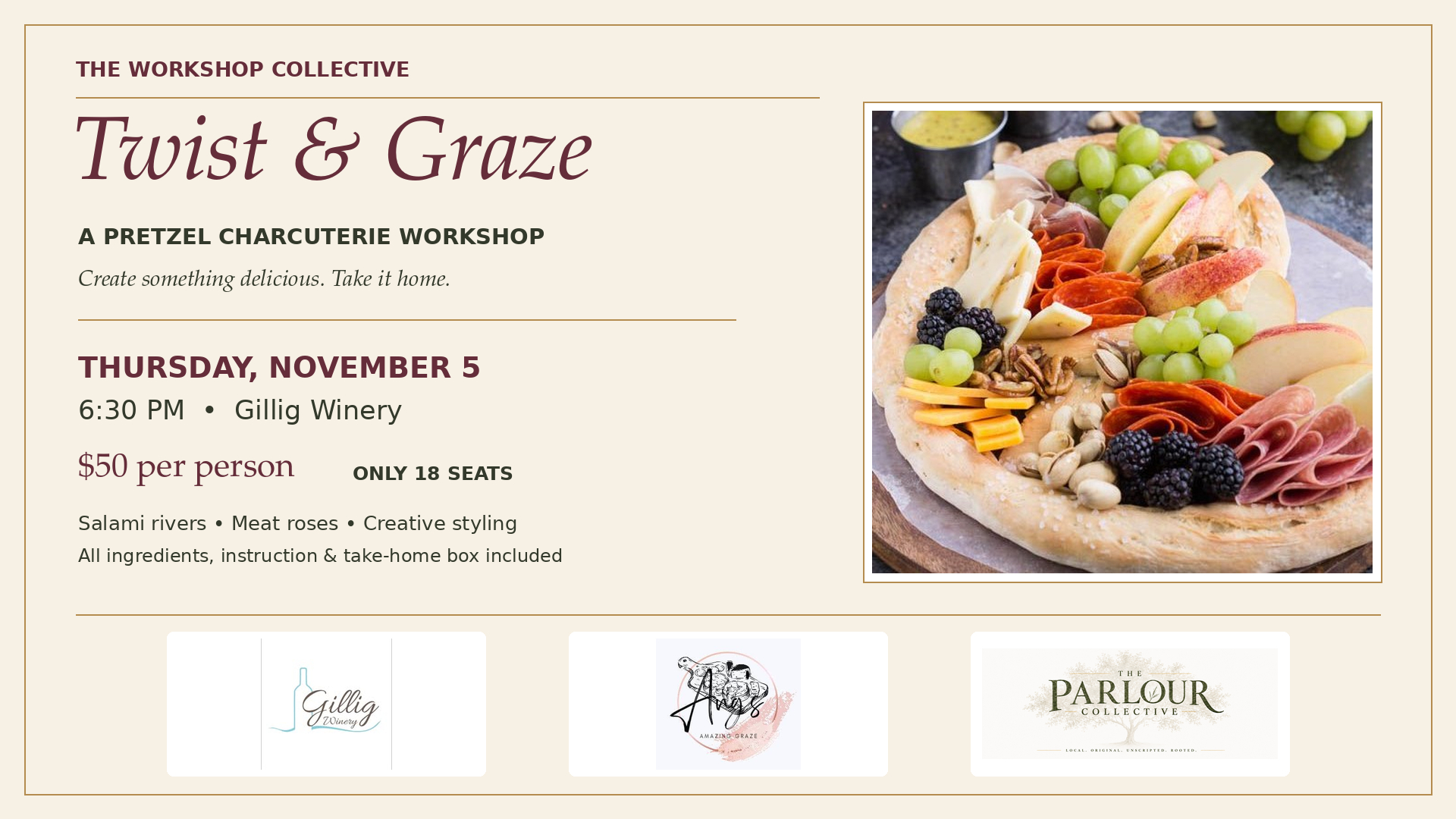 Twist & Graze: A Pretzel Charcuterie Workshop cover picture